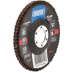 Aluminium Oxide Flap Disc, 115 x 22.23mm, 60 Grit