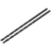 Black HSS Long Drill Bit 4 x 119mm (Pack of 2)