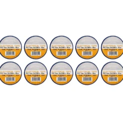 Blue PVC Electrical Insulation Tape, 19mm x 33m (Pack of 10)