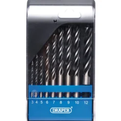 Brad Point Drill Bit Set (9 Piece)
