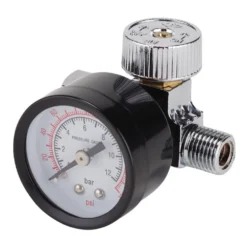 1/4" BSP On-Gun Air Regulator and Gauge, 180psi