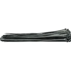 Cable Ties, 7.6 x 400mm, Black (Pack of 100)