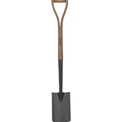Carbon Steel Border Spade with Ash Handle