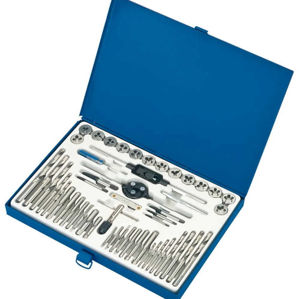 Combination Tap and Die Set - Metric, UNF and BSP (52 Piece)