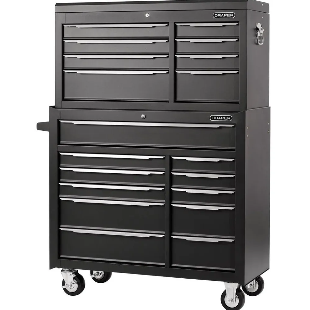 Combined Roller Cabinet and Tool Chest, 19 Drawer, 42"