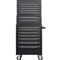Combined Roller Cabinet, Mid Tool Chest and Tool Chest, 14 Drawers, 26"