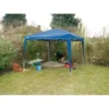 Concertina Gazebo, 3 x 3m, Blue