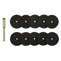Cutting Wheels and Holder for D20 Engraver/Grinder (10 Piece)