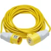 Defender E85118 110V Extension Lead, Yellow, 1.5mm², 16A, 10m