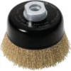 Draper Expert Brassed Steel Crimped Wire Cup Brush, 80mm, M14