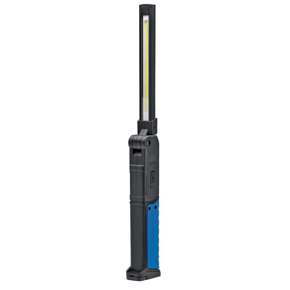 Draper Expert COB/SMD LED Wireless/USB Rechargeable Folding Slim Inspection Light, 6W, 800 Lumens, USB-C Cable Supplied