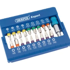 Draper Expert Coloured Screwdriver Bit Set (19 Piece)
