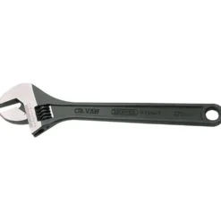Draper Expert Crescent-Type Adjustable Wrench with Phosphate Finish, 375mm, 45mm
