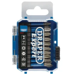 Draper Expert Cross Slot/PH Type Impact Screwdriver Bits, No.2 x 50mm, 1/4" Hex (Pack of 20)