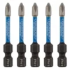 Draper Expert Cross Slot/PH Type Impact Screwdriver Bits, No.1 x 50mm, 1/4" Hex (Pack of 5)