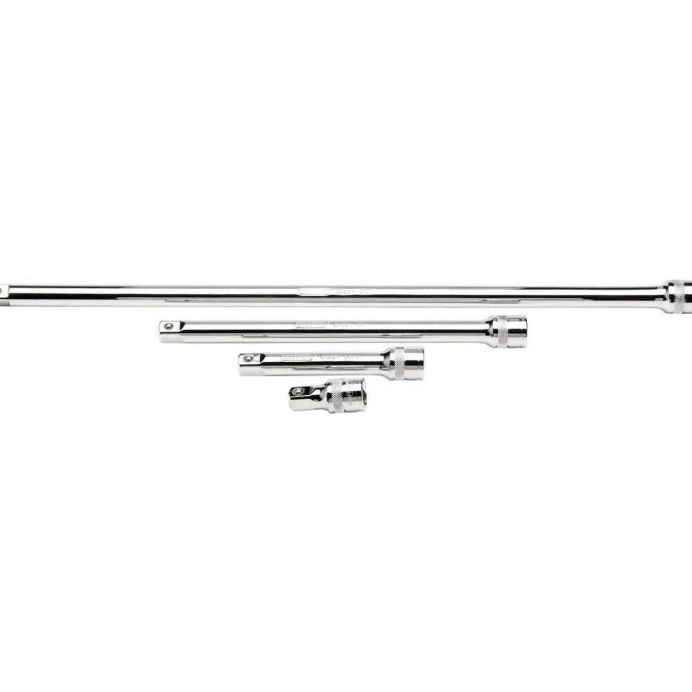 Draper Expert Extension Bar Set, 1/2" Sq. Dr., Polished Chrome (4 Piece)