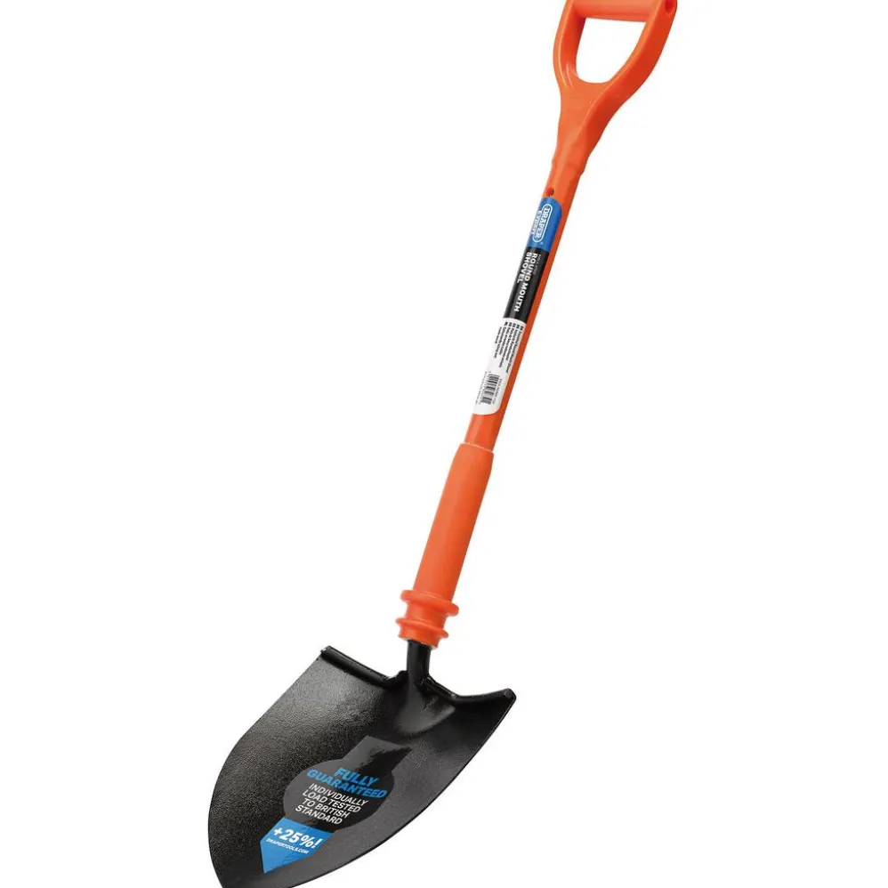 Draper Expert Fully Insulated Contractors Round Mouth Shovel