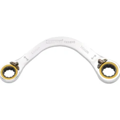 Draper Expert HI-TORQ® Double Ring Ratchet Half Moon Spanner, 14 x 16mm