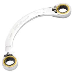 Draper Expert HI-TORQ® Double Ring Ratchet Half Moon Spanner, 15 x 17mm