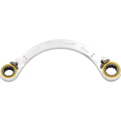 Draper Expert HI-TORQ® Double Ring Ratchet Half Moon Spanner, 11 x 13mm