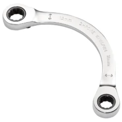 Draper Expert HI-TORQ® Double Ring Ratchet Half Moon Spanner, 11 x 13mm
