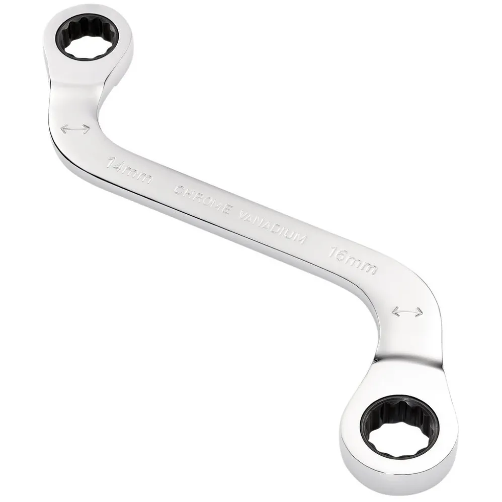 Draper Expert HI-TORQ® Double Ring Ratchet S-Shape Spanner, 14 x 16mm