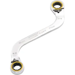Draper Expert HI-TORQ® Double Ring Ratchet S-Shape Spanner, 15 x 17mm
