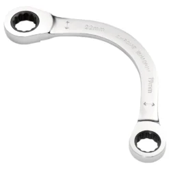 Draper Expert HI-TORQ® Double Ring Ratchet Half Moon Spanner, 19 x 22mm