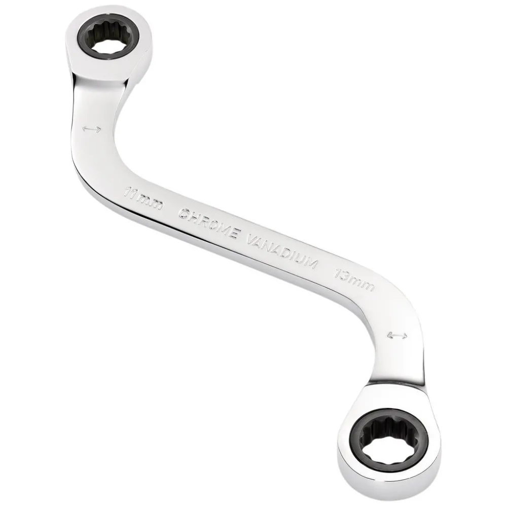 Draper Expert HI-TORQ® Double Ring Ratchet S-Shape Spanner, 11 x 13mm