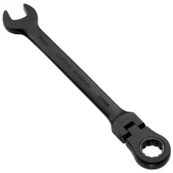 Draper Expert HI-TORQ® Metric Flexible Head Ratchet Combination Spanner, 14mm, Black
