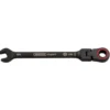 Draper Expert HI-TORQ® Metric Flexible Head Ratchet Combination Spanner, 8mm, Black