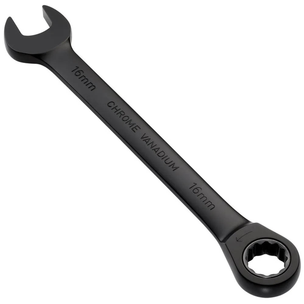 Draper Expert HI-TORQ® Metric Ratchet Combination Spanner, 16mm, Black