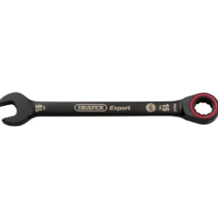 Draper Expert HI-TORQ® Metric Ratchet Combination Spanner, 15mm, Black