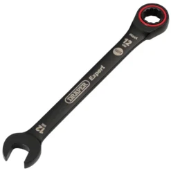 Draper Expert HI-TORQ® Metric Ratchet Combination Spanner, 12mm, Black