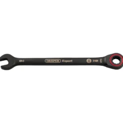 Draper Expert HI-TORQ® Metric Ratchet Combination Spanner, 9mm, Black