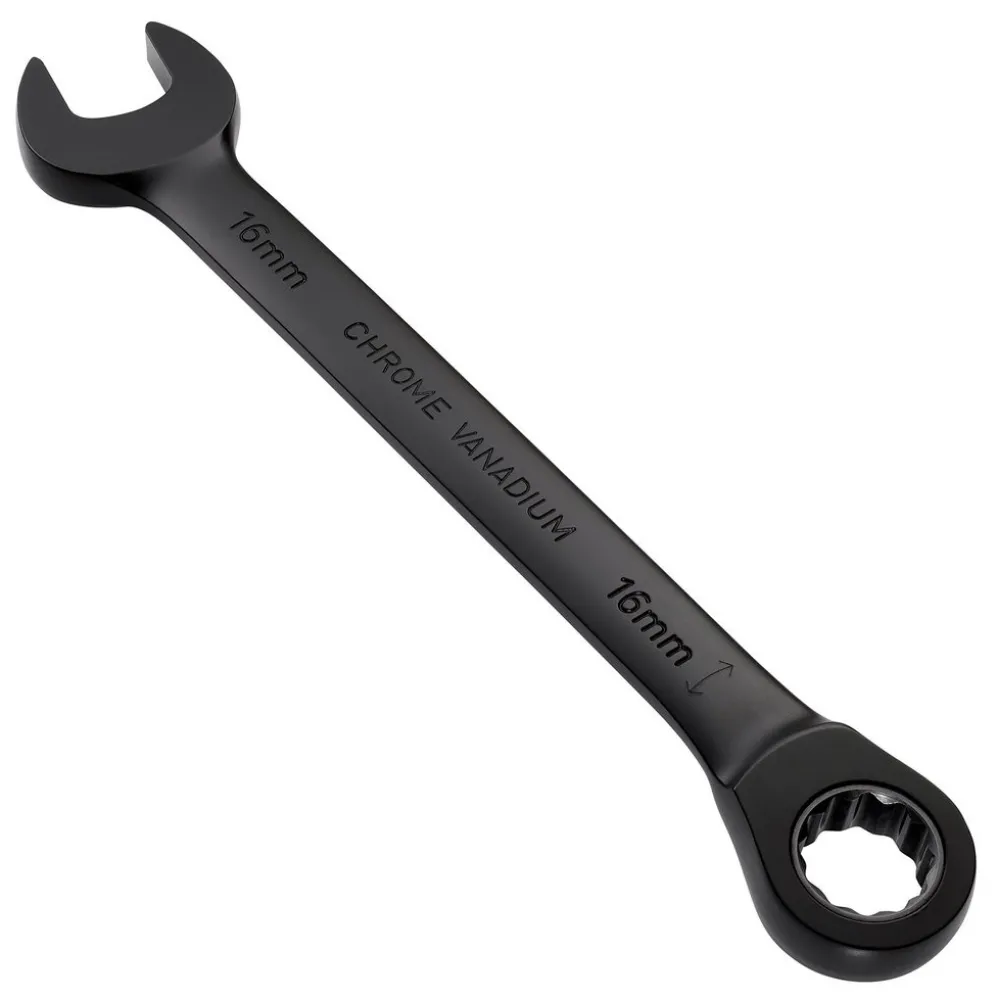 Draper Expert HI-TORQ® Metric Reversible Ratchet Combination Spanner, 16mm, Black