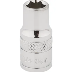 Draper Expert HI-TORQ® 6 Point Socket, 1/4" Sq. Dr., 1/4"
