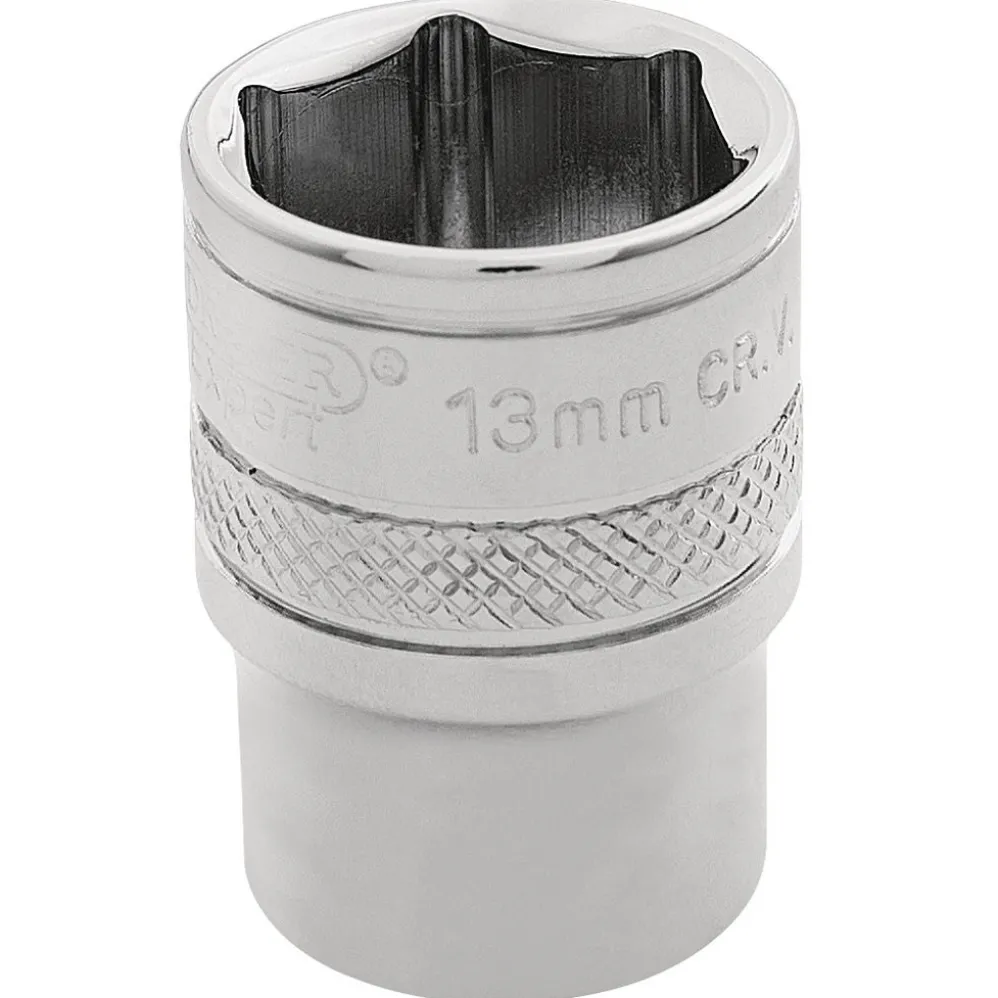 Draper Expert HI-TORQ® 6 Point Socket, 1/4" Sq. Dr., 13mm