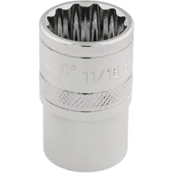 Draper Expert HI-TORQ® 12 Point Socket, 3/8" Sq. Dr., 11/16"