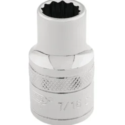 Draper Expert HI-TORQ® 12 Point Socket, 3/8" Sq. Dr., 7/16"