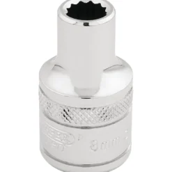 Draper Expert HI-TORQ® 12 Point Socket, 1/2" Sq. Dr., 8mm