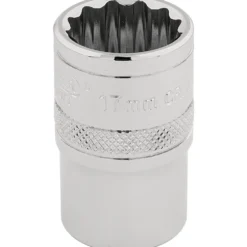 Draper Expert HI-TORQ® 12 Point Socket, 1/2" Sq. Dr., 17mm