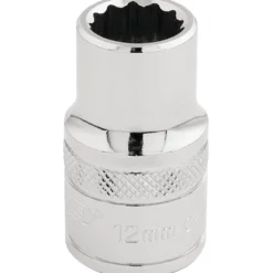 Draper Expert HI-TORQ® 12 Point Socket, 1/2" Sq. Dr., 12mm