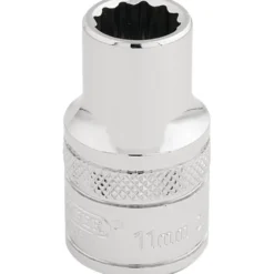 Draper Expert HI-TORQ® 12 Point Socket, 1/2" Sq. Dr., 11mm