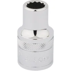 Draper Expert HI-TORQ® 12 Point Socket, 1/2" Sq. Dr., 3/8"