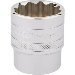 Draper Expert HI-TORQ® 12 Point Socket, 1/2" Sq. Dr., 1 1/8"