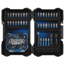 Draper Expert Impact Screwdriver Bit Set, 1/4" Hex (65 Piece)