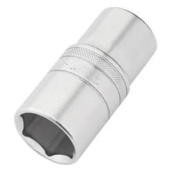 Draper Expert Metric Deep Socket, 1/2" Sq. Dr., Micro Satin Chrome, 28mm