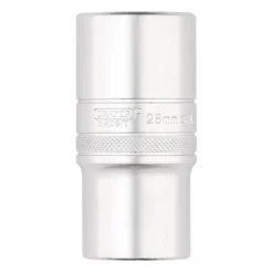Draper Expert Metric Deep Socket, 1/2" Sq. Dr., Micro Satin Chrome, 28mm