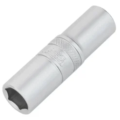 Draper Expert Metric Deep Socket, 1/2" Sq. Dr., Micro Satin Chrome, 15mm